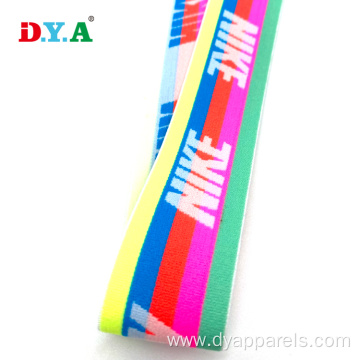 Custom Logo Nylon Jacquard Elastic Band